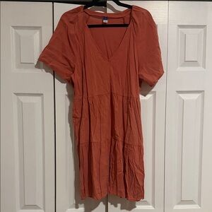 Old Navy V-Neck Swing Tiered Dress